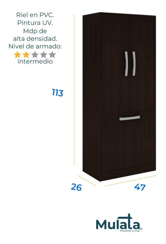 Imagen 2 de 7 de Mueble Zapatera Cómoda Armario Multiuso 2 Puertas