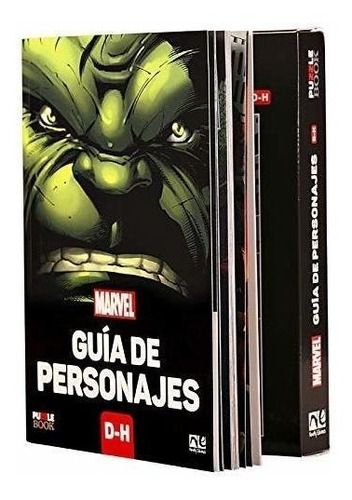 Marvel: Guia De Personajes D-h + Rompecabezas De Hulk 300 Pi