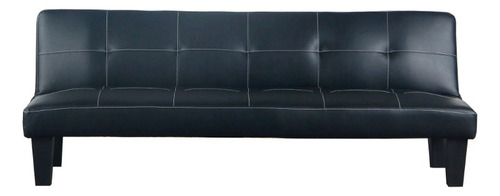 Futon New Neoanis Negro Pu 178x68x66cms M+design / Dec Haus