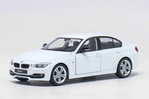 Modelo De Coche Fundido A Presión Welly Bmw 335i Blanco 1/24