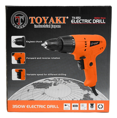 Taladro Atornillador Eléctrico 350w Toyaki Japonesa