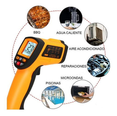Pirómetro Industrial Infrarrojo D Alta Temperatura Laser 12m