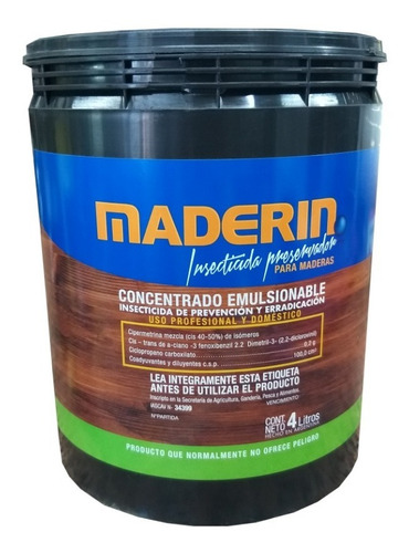 Maderin Insecticida Veneno Curador Madera Penta 4lt Scalise