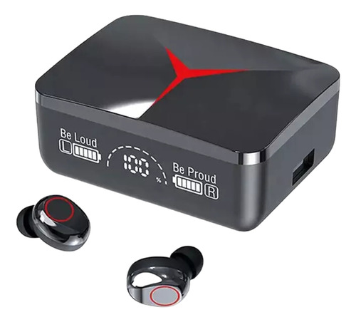 Auricular Bluetooth M88 Plus Con Power Bank Incluido V5.3 Negro