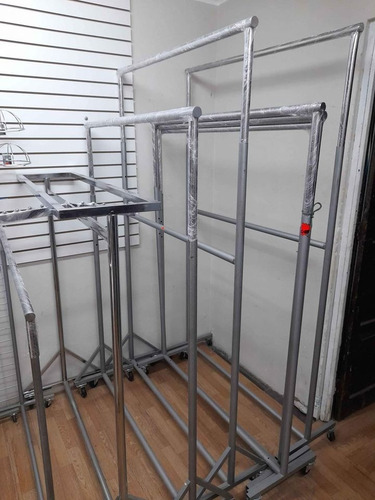 Imagen 8 de 10 de Perchero Colgadorde Ropa Metal De 2 Niveles