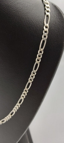 Imagen 5 de 6 de Cadena De Pura Plata Fina Ley 925 Tejido 3*1 50cm 3mm Unisex