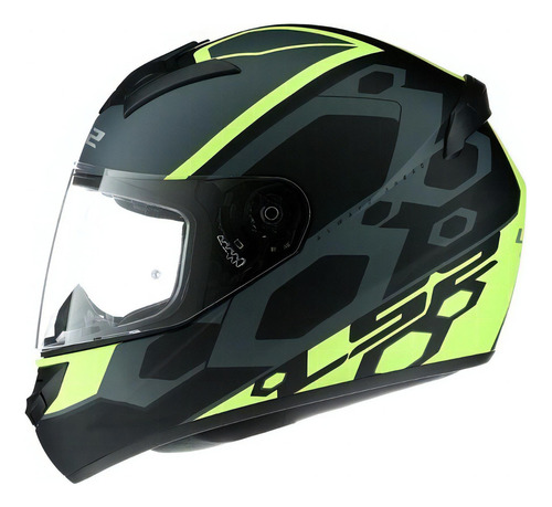 Casco Integral Ls2 352 Rookie Negro Verde Neon Zeta Motos Diseño Mein Color Negro Verde Neon Tamaño Del Casco L