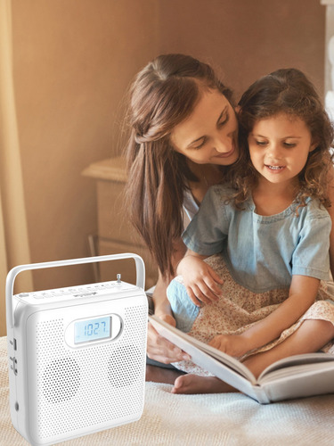 Reproductor De Cd Portátil Bluetooth Con Altavoces Usb/mp3 Y