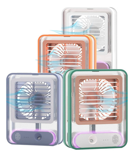 20pz Ventilador Humidificador Lampara Led Escritorio Recarga