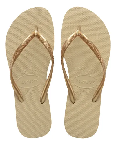 Sandalia Mujer Slim Dorado Havaianas