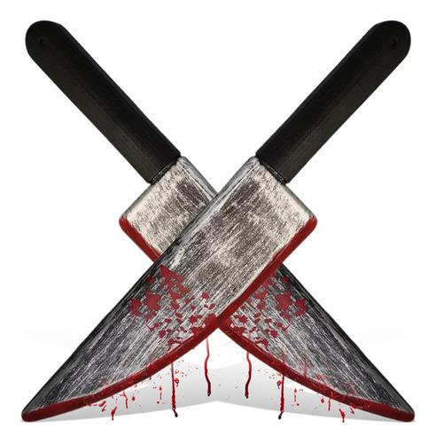 Cuchillo De Halloween 2pcs Cuchillo Falso Ensangrentado