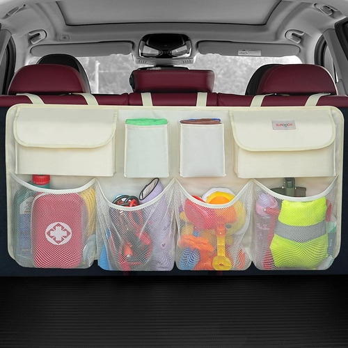 Organizador Para Baul Auto 8  Compartimientos - Beige L