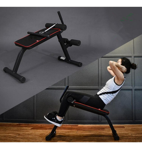 Banco Corto Ajustable Y Plegable Miking Abdominales