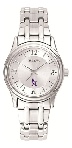 Reloj Bulova Unisex Análogo De Cuarzo Esfera Blanca Y