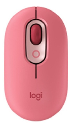 Mouse Logitech Wireless Pop Coral/rose Silent Touch Emojis