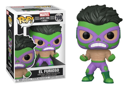 Funko Pop El Furioso Hulk Marvel Lucha Libre Original 100%