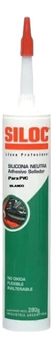 Silicona Neutra Sellador Siloc Carpinteria Pvc Blanco X 280g