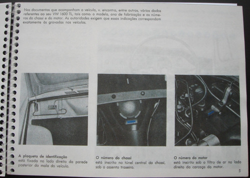 Manual Do Proprietário Vw 1600 Tl - 1973