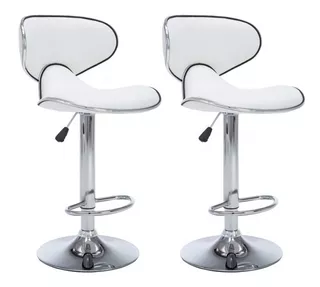 Kit X2 Silla Bar Jinete Blanca