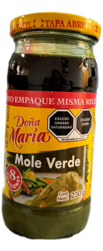 Caja Mole Verde Doña Maria De 230 Grs Con 24 Piezas