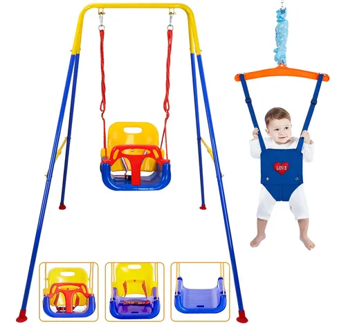 comprar 4 En 1 Columpios Infantiles Kit De Rebote Plegable Columpios