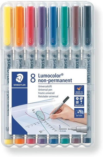 Marcadores De Colores Staedtler Lumocolor X8 Unidades