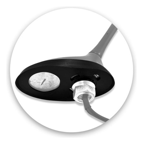 Anillo de sellado para antena de techo, 9,5 cm, para Peugeot Citroen, color negro