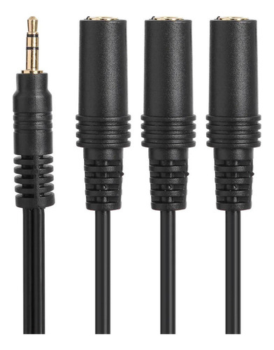 3 Distribuidor De Audio Extensor De Auriculares 3,5 Mm Macho
