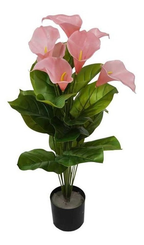 Planta  Flores Artificial Decorativa Calas 70cm