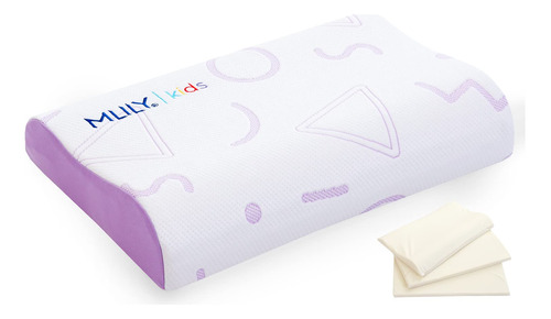 Mlily Almohada Para Ninos, Almohada Ajustable De Espuma Visc