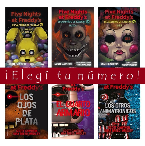 Colección Five Nights At Freddy's - Elegí Tu Tomo - Nuevos