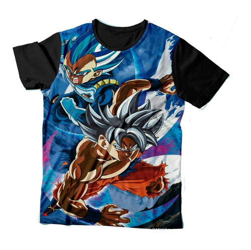 Camisa Camiseta Goku Vegeta Dragon Ball Super Blue Dbz Dbs | MercadoLivre