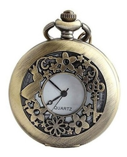 Vigoroso Relojes Alice Conejo Flor Retro Collar De Steampunk