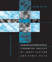 Comprar Econometric Analysis Of Cross Section And Panel Data 