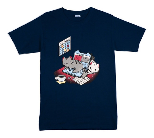 Syanne Playera Gatitos Home Office Kawaii