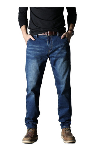 Jeans Holgados De Talla Grande Para Hombre