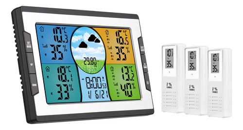 Higrotermógrafo, Alarma De Oficina, Monitor De Humedad. Exte