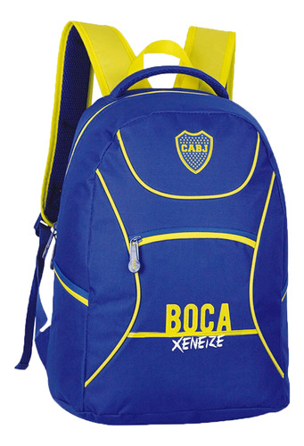 Mochila Boca Junior Unisex Xeneize Azul-amarillo Ras