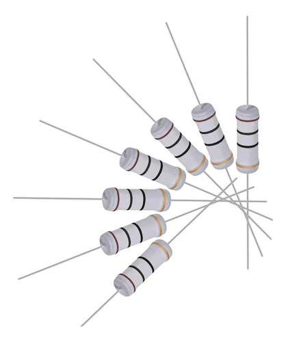 20 Resistencia 10 Ohmio 3 W 5% Tolerancia Pelicula Oxido