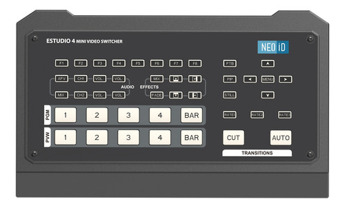 Mini Switcher Neoid Estudio 4 Hdmi/dp Multi-formato E Multiv