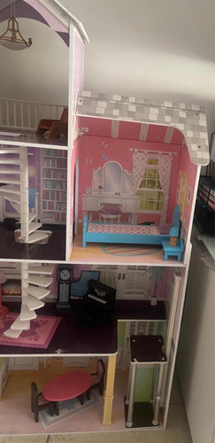 Casa De Muñecas Kidkraft Con Accesorios (Usado)