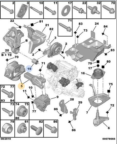 Soporte Motor Superior Derecho