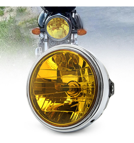 Faro De Motocicleta Faro De Motocicleta Redondo Compatible