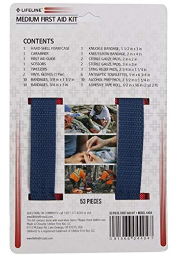Lifeline  Kit De Emergencia De Primeros Auxilios 53 Piezas T