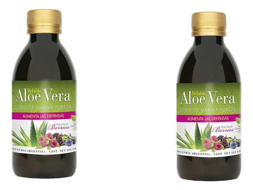 Aloe Vera Berries X2 Natier Aumenta Energía 250ml 