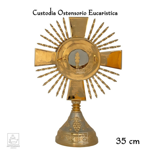 Imagen 5 de 9 de Custodia Liturgica Ostensorio 35 Cm