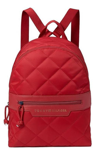 Mochila Tommy Hilfiger Daisy Vermelha Média 32x29x11 Cm