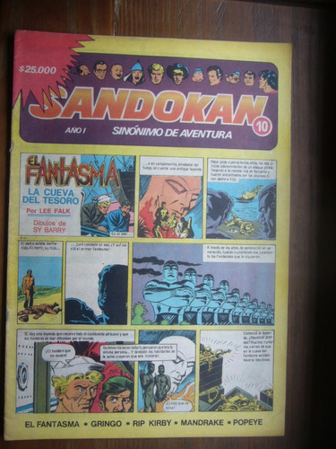 Revista Sandokan Nº 10 / 1982 / Mandrake El Fantasma