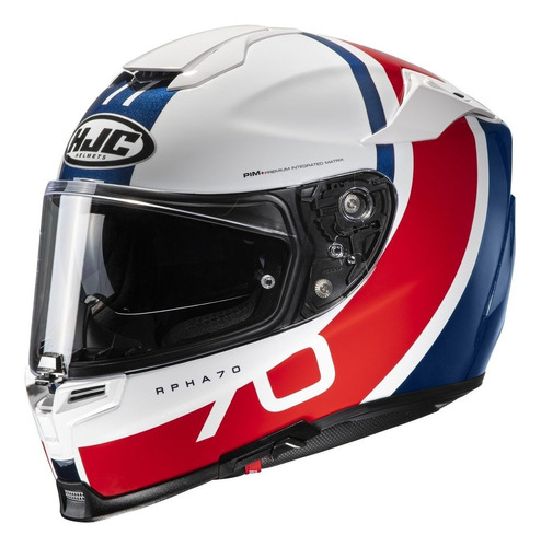 Casco Hjc Integral Rpha 70 Paika Mc21 Blanco/rojo/azul Avant