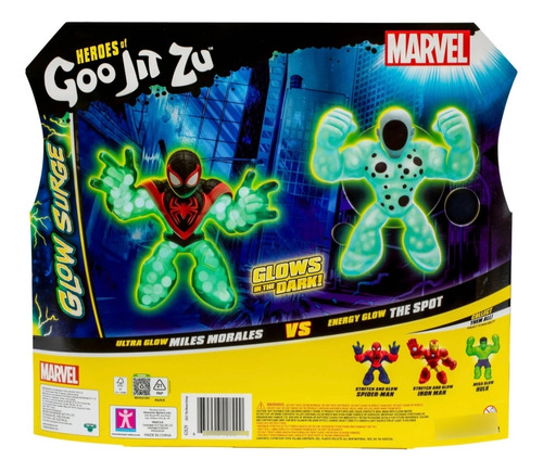 Heroes Of Goo Jit Zu Marvel Glow Surge Miles Morales Vs